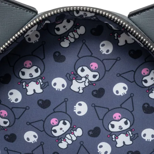 Vista 5 de Loungefly Sanrio Kuromi and My Melody Best Friends Forever - Mini-mochila exclusiva con monedero