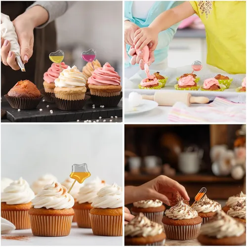 Vista 7 de [Estilo Bola] 50 piezas de 4 ml de pipetas de transferencia de plástico desechables para cupcakes. Cuenta con gotero líquido para cupcakes