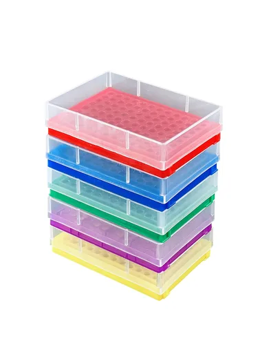 Vista 10 de Tubo de bloque de enfriamiento de aluminio Cool Rack 15 pozos para viales criogénicos y tubos faciales de 0.0 fl oz y 0.1 fl oz, paquete de 1