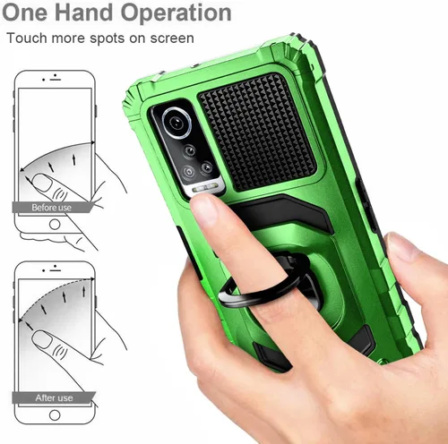 Vista 6 de NZND Funda para BLU G91 Max con protector de pantalla de vidrio templado (cobertura máxima), protección de cuerpo completo [grado militar], funda