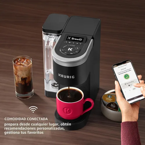 Vista 5 de Keurig K-Supreme SMART - Cafetera inteligente, tecnología MultiStream, prepara tamaños de taza de 6 a 12 onzas, color negro Brewid y Multistream