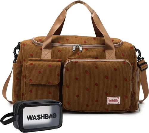 Vista 405 de Pequeña bolsa de gimnasio para mujer, bolsa de viaje con compartimento para zapatos