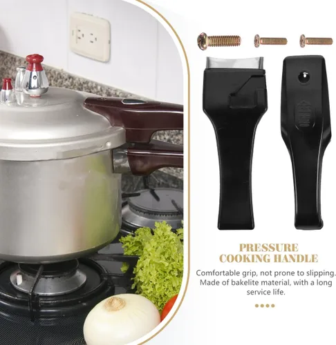 Vista 5 de Mango de repuesto para olla a presión, resistente al calor, accesorio de cocina, agarre ergonómico, cómodo y 7.48 x 1.96 x 1.77 pulgadas, fácil