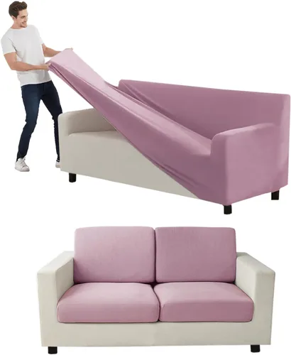 Vista 55 de Funda para Sofá de Terciopelo, Fundas Elásticas para Sofá para Funda Principal Separada/Respaldos y Cojines de Asiento, Funda para Sofá, para Fundas