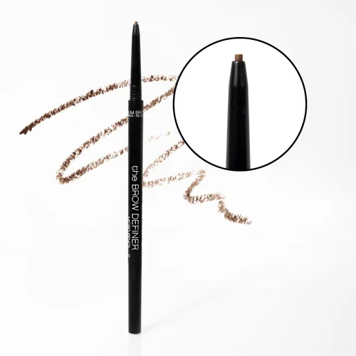 Vista 3 de Palladio Beauty - Lápiz definidor de cejas, lápiz de cejas ultra preciso con poder de larga duración, brocha de carrete mezcla color para un acabado