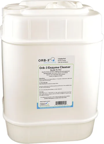 Vista 8 de Orb-3 A011-J5R-1Qspry - Botella de spray limpiador enzimático listo para usar para piscinas, 1 cuarto de galón, líquido amarillo claro translúcido