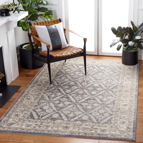 Vista 14 de SAFAVIEH Colección Sofia Alfombra de Pasillo - 66 cm x 183 cm, Azul y Beige, Diseño Oriental Vintage Desgastado, No Desprende Pelusa y Fácil