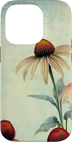 Vista 17 de iPhone 16 Vintage Coneflower Case