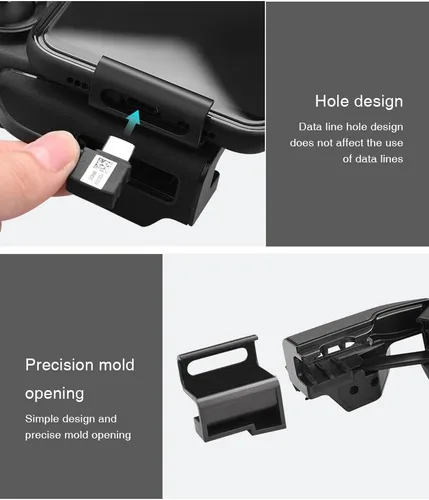 Vista 3 de BTG Soporte de teléfono para DJI Mavic 2 Pro/Zoom, Mini, Mini SE, Spark, Mavic Air Remote Control Clamp Accesorios