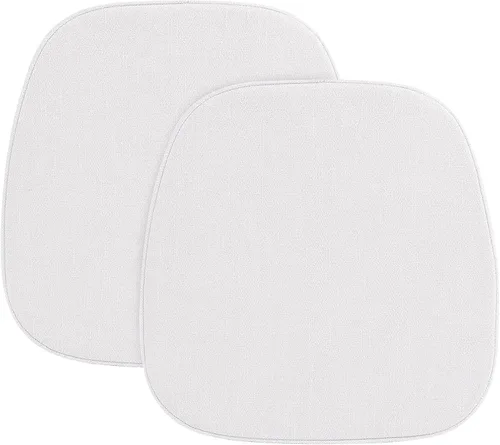 Vista 8 de baibu Juego de 2 cojines metálicos de espuma viscoelástica de 14 x 14 pulgadas, diseño de doble capa, antideslizantes, para sillas de comedor, cojín