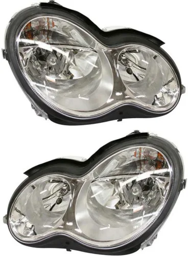 Vista 6 de CarLights360 Para Mercedes-Benz C230 faro delantero 2005-2007 lado del conductor 4 puertas sedán/vagón con MB2502148 203 820 15 59