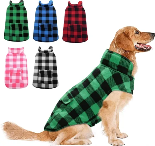 Vista 18 de ASENKU Dog Winter Coat, Reversible Dog Jacket for Small Medium Large Dogs Army Green