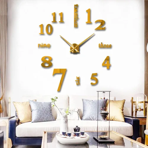 Vista 10 de FASHION in THE CITY Relojes de pared grandes sin marco en 3D, diseño moderno, para decoración DIY, superficie de espejo, para sala, dormitorio, Café