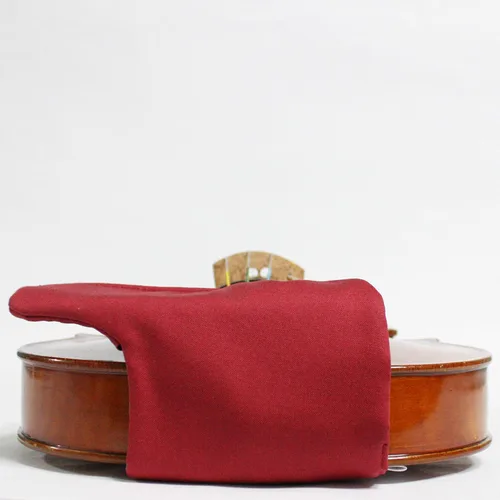 Vista 6 de Funda para mentonera prémium para lección de violín, modelo Guarneri, almohadilla de mentón, algodón puro, perfecta para principiantes, accesorios