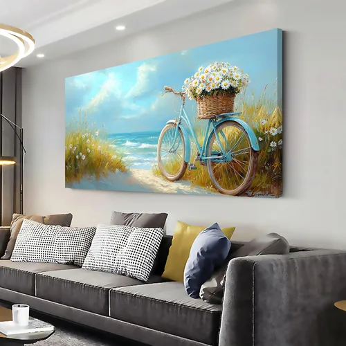 Vista 12 de GAFSING Lienzo decorativo para pared, diseño de luna dorada, paisaje urbano, impresiones en lienzo abstracto, pintura artística, imagen, decoración