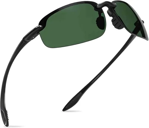 Vista 17 de WISTON Lentes de sol polarizados deportivos para hombres y mujeres, marco sin montura Tr90 para correr, pescar, béisbol, conducir, W8001