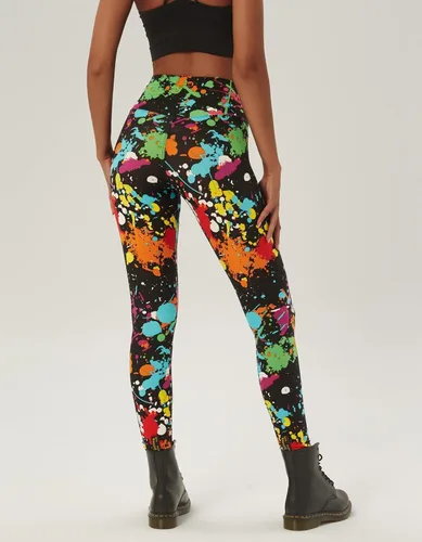 Vista 5 de sissycos Women's Halloween Crossover Leggings High Waisted Buttery Soft Printed Tights 27