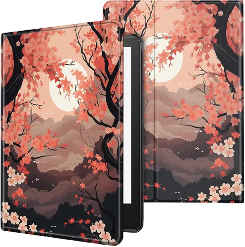 Vista 45 de Funda para tablet Kindle Fire 7 2019/2017 lanzamiento 9ª/7ª generación 7 pulgadas, ligera, protectora de piel sintética, cubierta inteligente