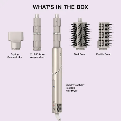 Vista 10 de Shark FlexStyle Air Multi-Styler y sistema de secado Cepillo secador de pelo para soplados con rizadores Coanda de envoltura automática, cepillo