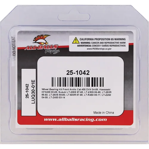 Vista 7 de All Balls Kit de juntas de rodamiento de rueda compatible con/repuesto para Arctic Cat Kawasaki Suzuki, 25-1042
