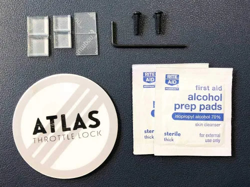 Vista 8 de ATLAS Bloqueo del Acelerador - Una Asistencia del Acelerador de Control de Crucero para Motocicleta, PULIDO (Kit Inferior)