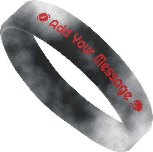 Vista 32 de 10-2000 piezas de pulseras de goma personalizadas con texto - Pulseras de silicona personalizadas a granel para conciencia, eventos, apoyo, regalos