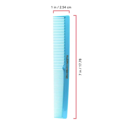 Vista 2 de Allegro Combs Peines de corte para peluqueros 420, peine para barba, bigote, para hombres, mujeres, niños pequeños, trenzados, separación del Azul