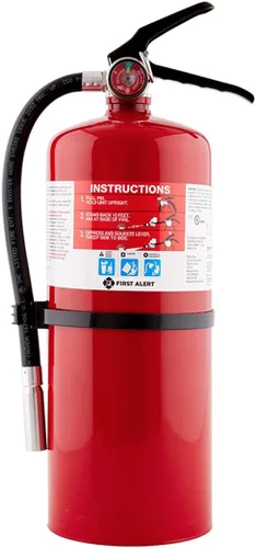 Vista 7 de First Alert Extintor de Incendios para Uso Doméstico y Comercial, Unidad Recargable de Conformidad de Alta Resistencia, Clasificación UL 2-A:10-B:C