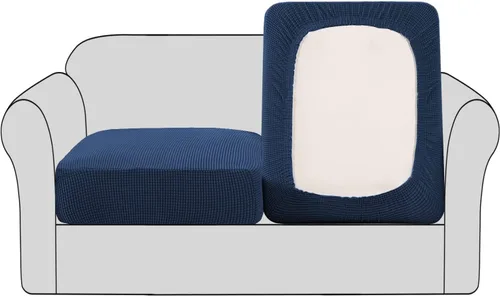Vista 22 de Fundas para sofá seccional, 1 funda para diván en forma de L, funda separada para sofá seccional izquierdo y derecho (1 diván, gris claro)