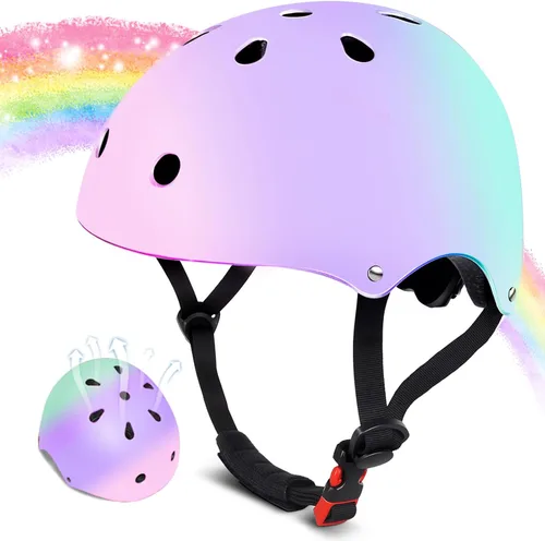 Vista 8 de Casco de bicicleta para niños de 2-3-5-8-14 años para niñas, niños, niños pequeños, niños y jóvenes, casco de bicicleta para niños pequeños