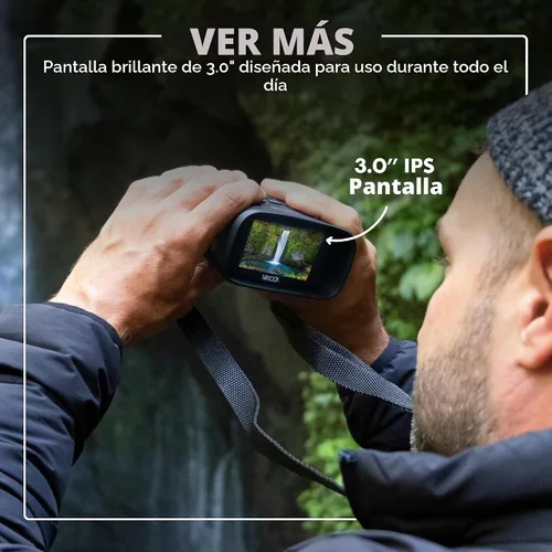 Vista 6 de Minolta MNDM10B 10x25 Monocular digital de visión nocturna con cámara 4K Ultra HD
