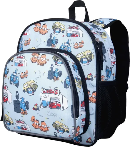 Vista 10 de Wildkin - Mochila infantil de 12 pulgadas – Acolchada, ajustable, ideal para guardería y viajes, Dino azul, Escuela