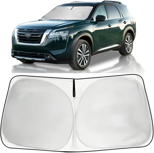 Vista 53 de Parasol para parabrisas, 4 capas, parasol para ventana delantera, bloquea los rayos UV, mantiene el automóvil más fresco