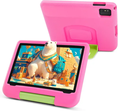 Vista 11 de Tabletas Android 15 – Tableta para niños de 10 pulgadas con funda, Octa-Core, 8 GB+64 GB de almacenamiento (expandible a 1 TB), cámara dual