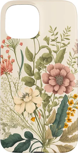 Vista 6 de Funda para iPhone 11 con diseño floral botánico vintage