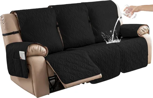 Vista 23 de Genina - Funda impermeable para sillón reclinable de dos plazas, funda antideslizante para sofá, funda para sofá reclinable de 2 plazas, funda