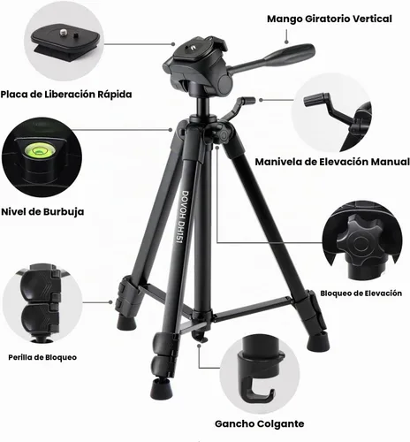 Vista 4 de DOVOH Nivel láser para exteriores con receptor y trípode de hasta 400 pies, clase Ⅱ