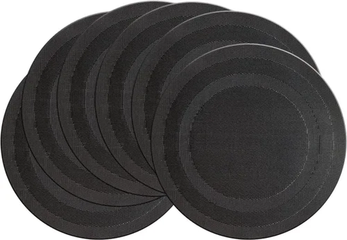 Vista 52 de PIGCHCY Juego de 4 manteles individuales en forma de cuña para mesa de comedor, tejido cruzado, lavables, resistentes al calor, manteles Bambúes