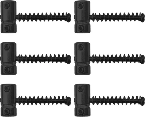 Vista 6 de 8 piezas de Yootones Guitarra Código Sillín Puente Sillines compatibles con Bass Jazz Tele Electric Guitar Part (negro)