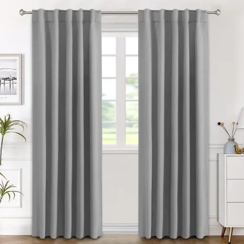 Vista 39 de H.VERSAILTEX Cortinas Opacas con Aislamiento Térmico, Paneles de Tratamiento de Ventanas que Oscurecen la Habitación, Cortinas Opacas para Sala