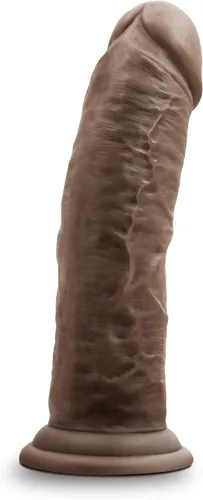 Vista 6 de Blush Dr. Skin - Juguetes sexuales para adultos – Dr. Shepherd Consolador de chocolate de silicona de 8 pulgadas – Polla gruesa curada con platino
