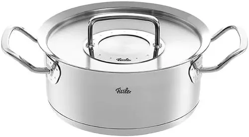 Vista 4 de Fissler Original-Profi Collection Rondeau de acero inoxidable de 1.5 cuartos de galón con tapa de metal