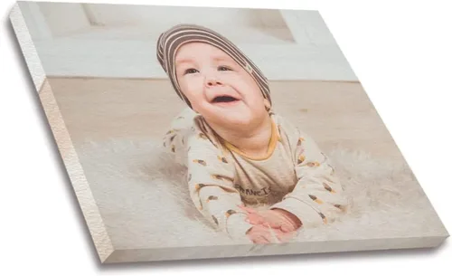 Vista 2 de Shop&Three Impresiones en lienzo personalizadas con tus fotos, arte de pared personalizado, 7 pulgadas de ancho x 5 pulgadas de alto, perfecto