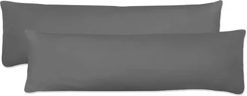 Vista 9 de Fresh Ideas Funda de almohada corporal de microfibra, 20 x 54 pulgadas, marfil, paquete de 2