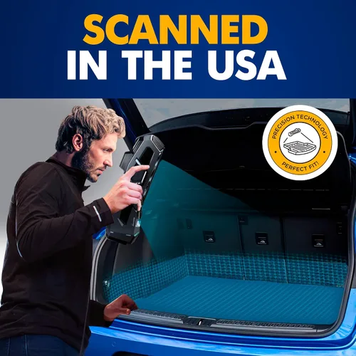 Vista 3 de Forro de carga prémium para Porsche MACAN 2015-2026 - 100% de protección, tapete de maletero de automóvil de ajuste personalizado, tapete de carga