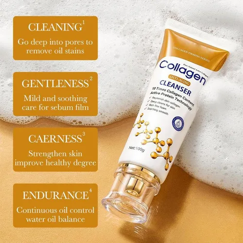 Vista 8 de Set de Cuidado de la Piel con Colágeno, 6 Piezas Sets de Cuidado Facial Antienvejecimiento para Mujeres, Reafirma la Piel, Reduce los Poros, Suaviza