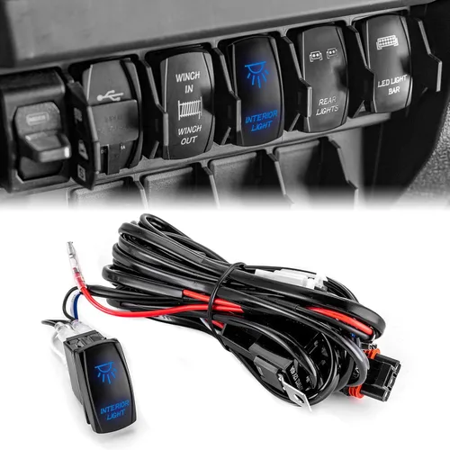 Vista 17 de WeiSen - Kit de arnés de cableado de barra de luz de 300 W para Polaris RZR Ranger General