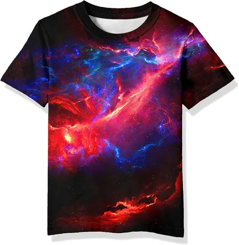 Vista 19 de Neemanndy Camisetas de manga corta con estampado 3D para adolescentes y niñas de 6 a 16 años Diseño 1