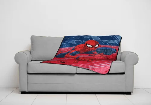 Vista 5 de Jay Franco Marvel Spiderman Wall Walk - Manta de 4 piezas, incluye manta, juego de sábanas tamaño individual