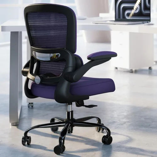 Vista 19 de TRALT Silla de oficina – Silla de escritorio ergonómica con soporte lumbar ajustable, silla de computadora de malla, sillas ejecutivas para oficina